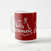 Merry Christmas Gift  Kaffeetasse (Vorderseite Links)