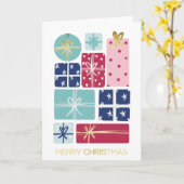 Merry Christmas Gifts Corporate Holiday Thank You Karte (Gelbe Blume)