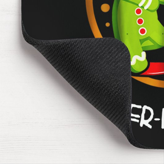 Merry Christmas Ginger-dead Man Cookie Zombie Xmas Mousepad (Ecke)