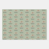 Merry Christmas Gingerbread Cookies Geschenkpapier Set (Vorderseite 3)