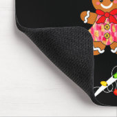 Merry Christmas Gingerbread Couple Christmas Pajam Mousepad (Ecke)