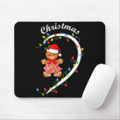 Merry Christmas Gingerbread Couple Christmas Pajam Mousepad (Mit Mouse)