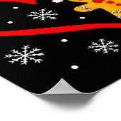 Merry Christmas Gingerbread Family Couples Xmas Pa Poster (Ecke)