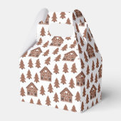 Merry Christmas Gingerbread House & Trees Geschenkschachtel (Rückseite)