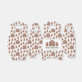 Merry Christmas Gingerbread House & Trees Geschenkschachtel (Ungefaltet)