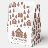 Merry Christmas Gingerbread House & Trees Geschenkschachtel (Geöffnet)
