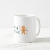 Merry Christmas Gingerbread Man 2 Kaffeetasse (VorderseiteRechts)