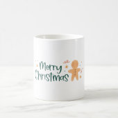 Merry Christmas Gingerbread Man 2 Kaffeetasse (Mittel)