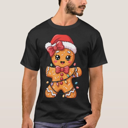 Merry Christmas Gingerbread T-Shirt (Vorderseite)
