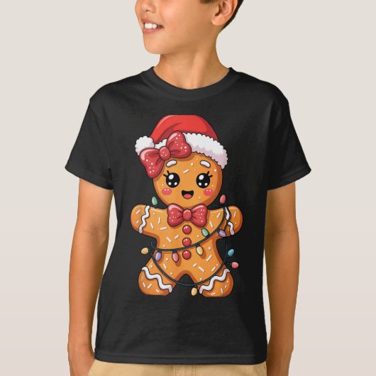 Merry Christmas Gingerbread  T-Shirt (Vorderseite)