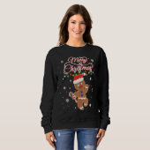 Merry Christmas Gingerbread Xmas Christmas Cookie Sweatshirt (Vorne ganz)