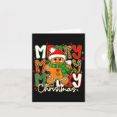 Merry Christmas Gingerbread Xmas Coquette Tis The  Karte (Vorderseite)