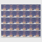 Merry Christmas Girl Reindeer Candy Cane Fairies Geschenkpapier (Flach)