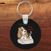 Merry Christmas Girls Schlüsselanhänger (Vorderseite)