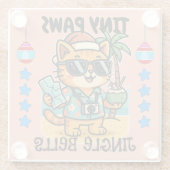 Merry Christmas Glasuntersetzer (Rückseite)