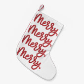 Merry Christmas Glitter Holiday Kleiner Weihnachtsstrumpf (Vorderansicht (hängend))