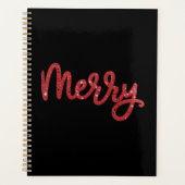 Merry Christmas Glitter Holiday  Planer (Vorderseite)