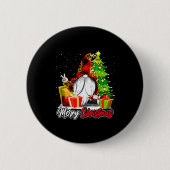 Merry Christmas Gnome Family Matching Pajama Xmas Button (Vorderseite)