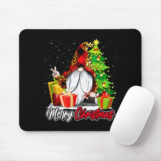 Merry Christmas Gnome Family Matching Pajama Xmas  Mousepad (Mit Mouse)
