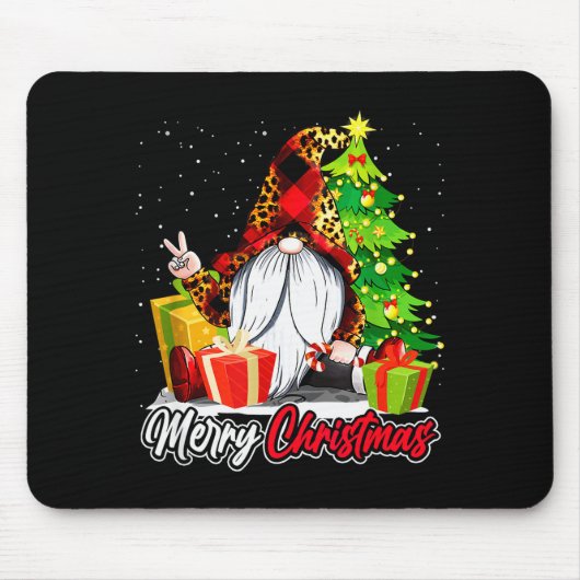 Merry Christmas Gnome Family Matching Pajama Xmas  Mousepad (Vorne)