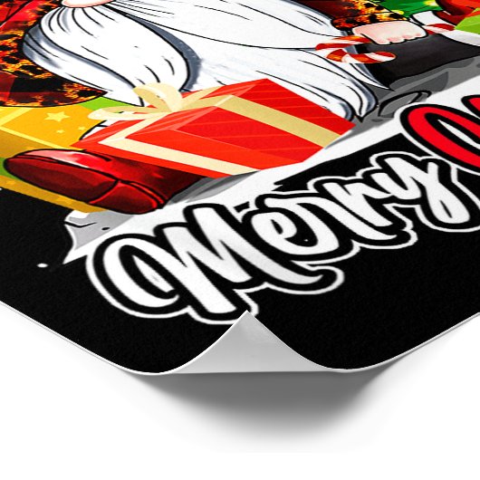 Merry Christmas Gnome Family Matching Pajama Xmas Poster