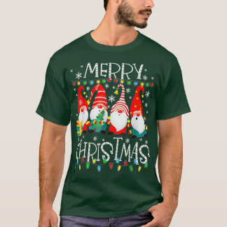 Merry Christmas Gnome  Funny Family Xmas Kids Adul T-Shirt