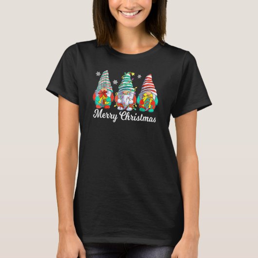 Merry Christmas Gnome Matching Family Christmas P T-Shirt (Vorderseite)