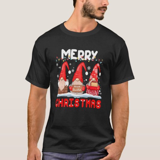 Merry Christmas Gnome Matching Family Kids Adults T-Shirt (Vorderseite)