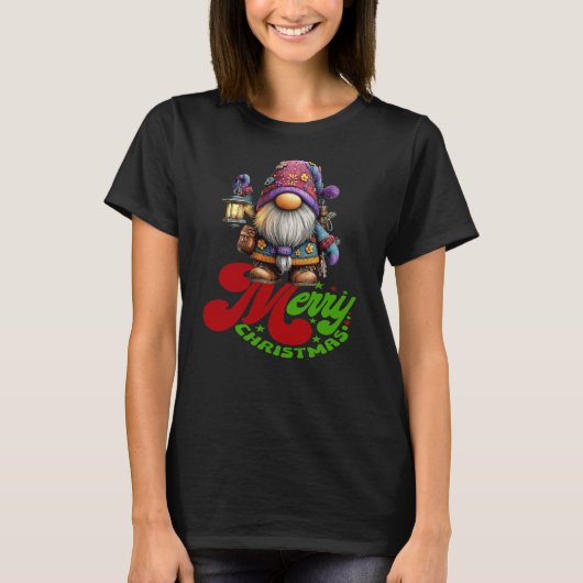 Merry Christmas Gnome T-Shirt (Vorderseite)