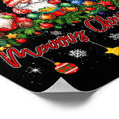 Merry Christmas Gnomes Family Candy Cane Holiday X Poster (Ecke)
