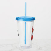 Merry Christmas Gnomes in Truck Acryltrinkbecher (Rechts)