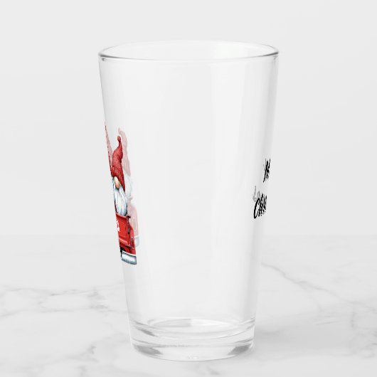 Merry Christmas Gnomes in Truck Glas (Links)