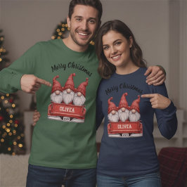Merry Christmas Gnomes in Truck T-Shirt