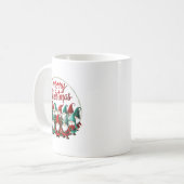Merry Christmas Gnomes Kaffeetasse (Vorderseite Links)