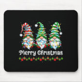 Merry Christmas Gnomes Light Family Gnome Xmas Mat Mousepad (Vorne)