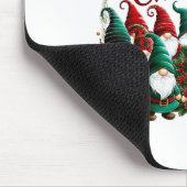 Merry Christmas Gnomes  Mousepad (Ecke)