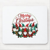 Merry Christmas Gnomes  Mousepad (Vorne)