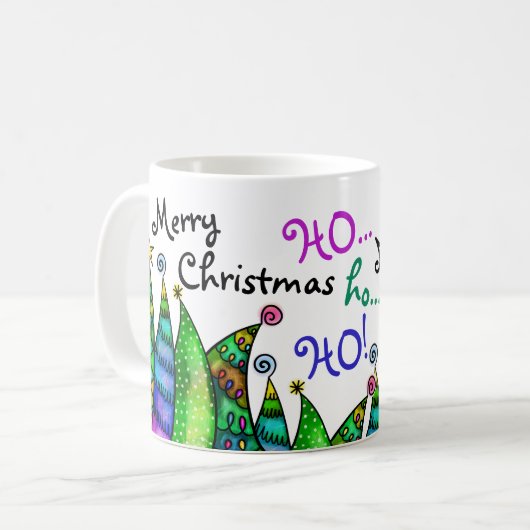 Merry Christmas Gnomes Mug Kaffeetasse (Vorderseite Links)