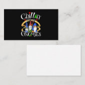 Merry Christmas Gnomes Old Gnome Visitenkarte (Vorne/Hinten)