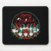 Merry Christmas Gnomes T Shirt Mousepad (Vorne)