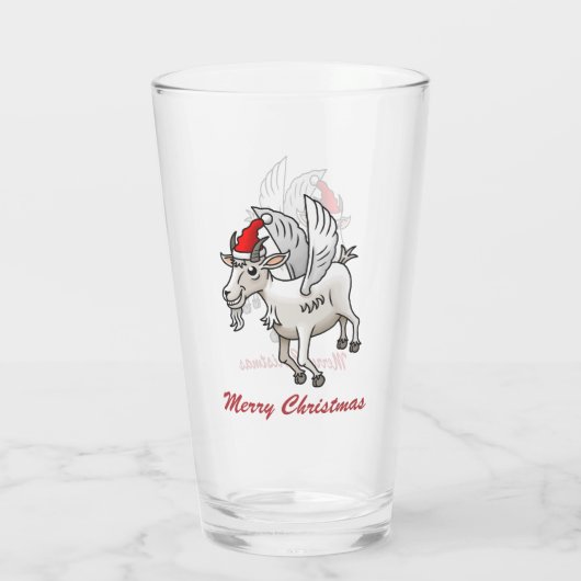 Merry Christmas Goat Glas (Rückseite)
