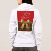 Merry Christmas Gold Bow Hoodie (Rückseite)