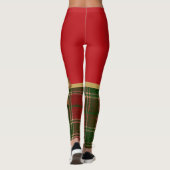 Merry Christmas Gold Bow Leggings (Rückseite)