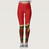 Merry Christmas Gold Bow Leggings (Vorderseite)