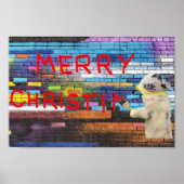 Merry Christmas Graffiti Poster (Vorne)