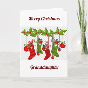 MERRY CHRISTMAS ***GRANDAUGHTER*** FEIERTAGSKARTE