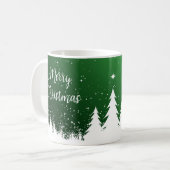  Merry Christmas Green Mug Kaffeetasse (Vorderseite Links)