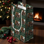 Merry Christmas Green Photo Holiday Kleine Geschenktüte