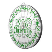 MERRY CHRISTMAS GREEN WREATH DARTSCHEIBE (Vorderseite rechts)