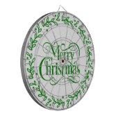 MERRY CHRISTMAS GREEN WREATH DARTSCHEIBE (Vorderseite Links)